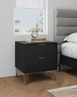 Dumbo 20' Fluted 2-Drawer Nightstand
