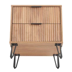 Dumbo 20' Fluted 2-Drawer Nightstand