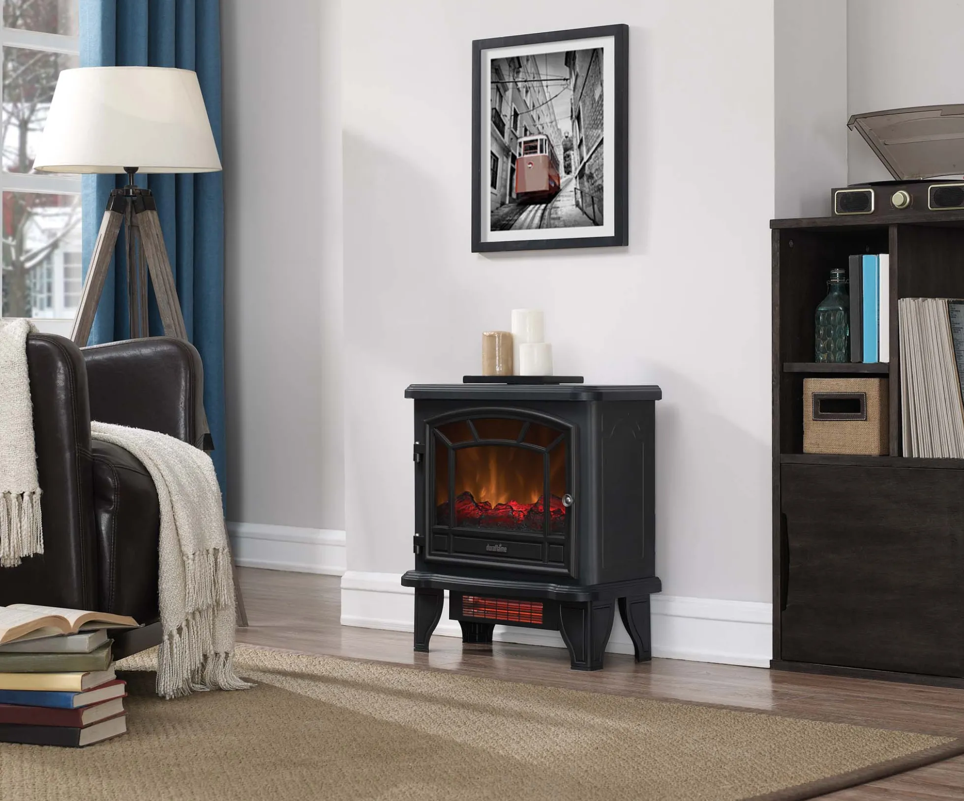 duraflame® 23' Electric Fireplace Stove Heater for up to 1,000sq ft