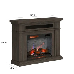 duraflame® 3D Flame Effect Electric Fireplace Wall Mantel
