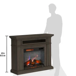 duraflame® 3D Flame Effect Electric Fireplace Wall Mantel