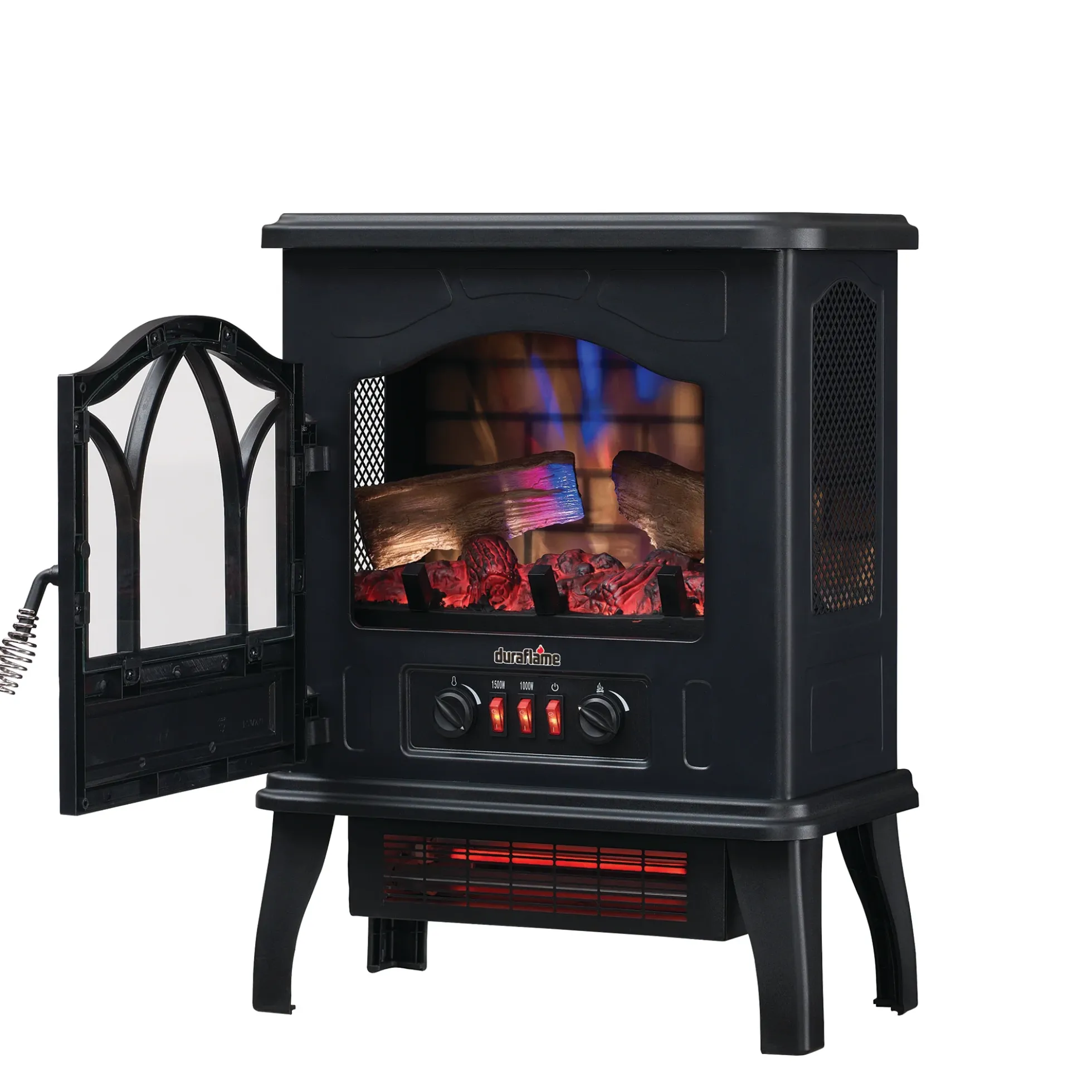duraflame® 3D Flame Effect Electric Infrared Portable Fireplace Stove Heater