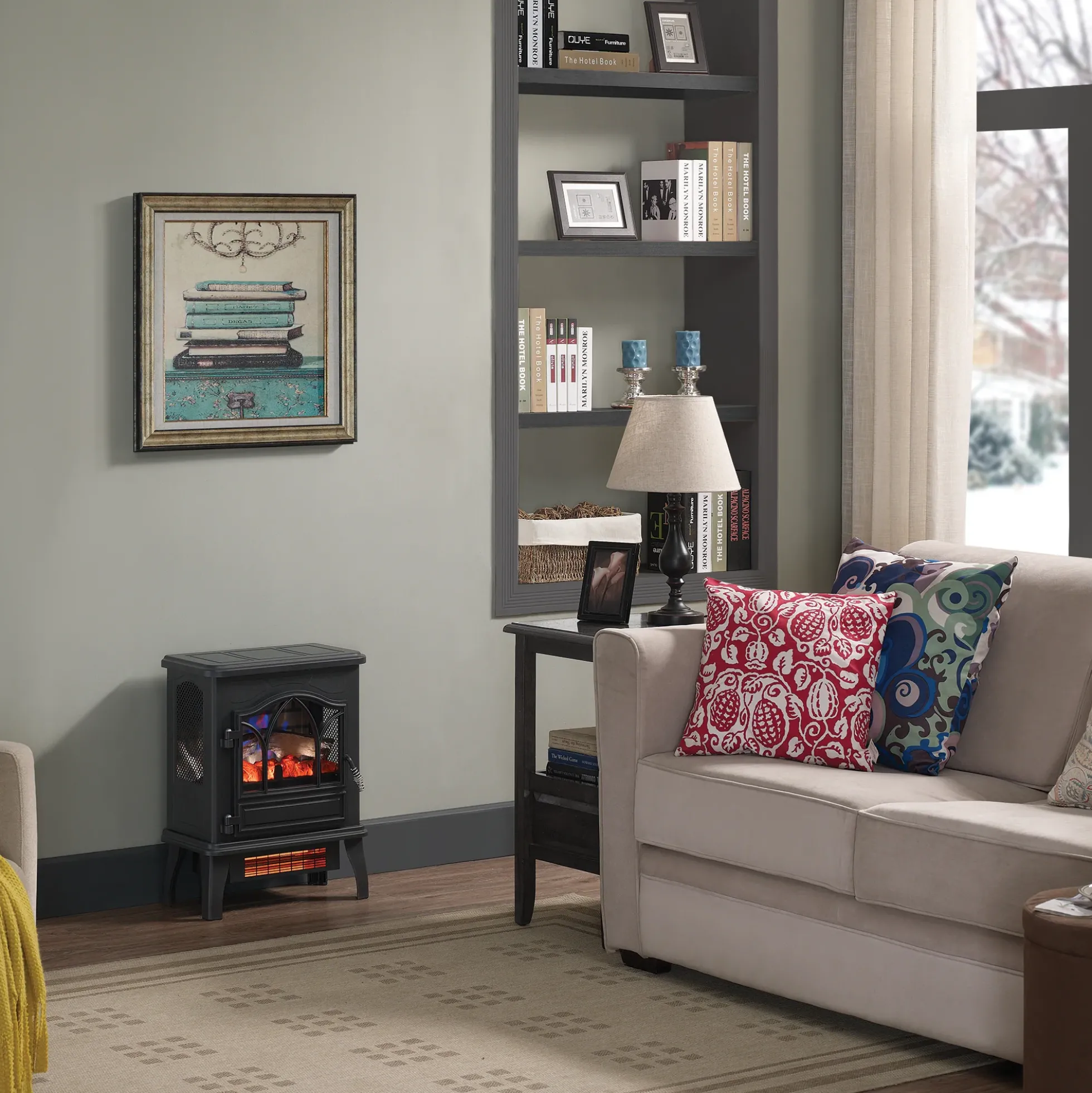 duraflame® 3D Flame Effect Electric Infrared Portable Fireplace Stove Heater