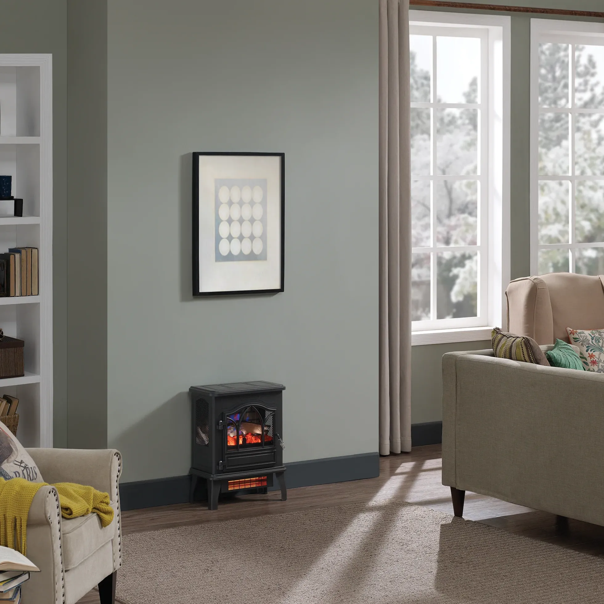 duraflame® 3D Flame Effect Electric Infrared Portable Fireplace Stove Heater