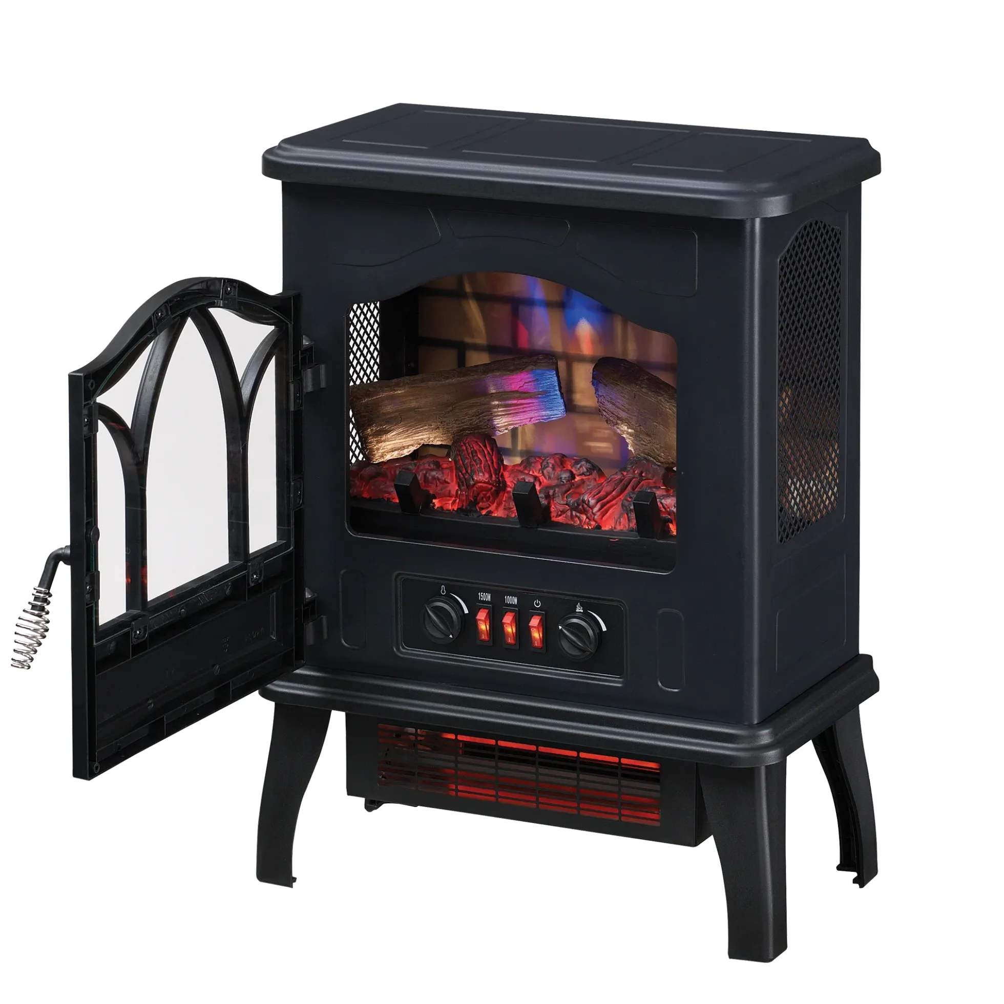 duraflame® 3D Flame Effect Electric Infrared Portable Fireplace Stove Heater