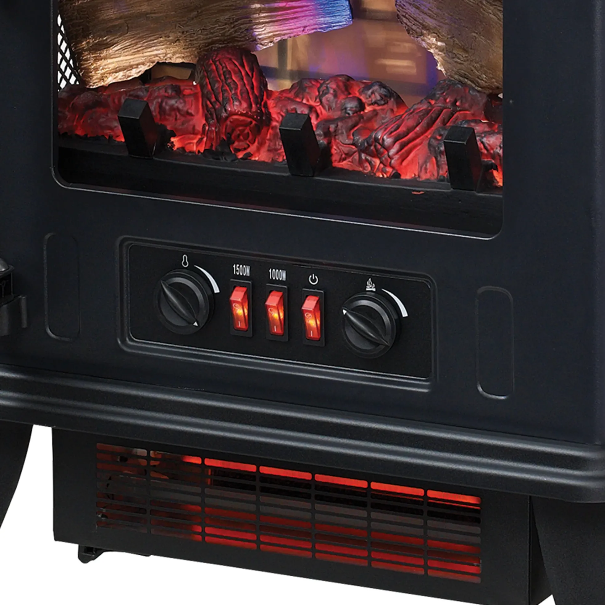 duraflame® 3D Flame Effect Electric Infrared Portable Fireplace Stove Heater