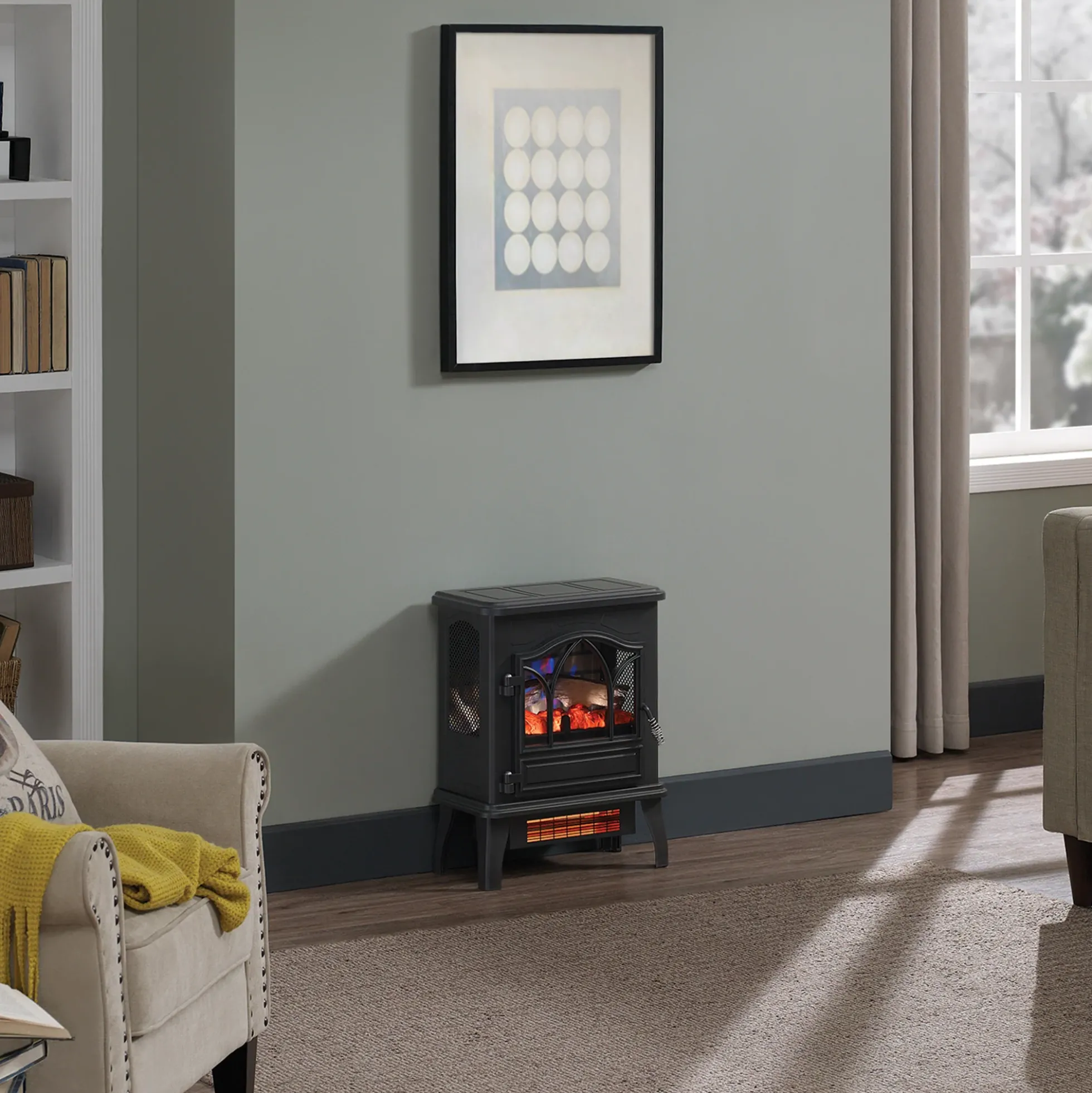duraflame® 3D Flame Effect Electric Infrared Portable Fireplace Stove Heater