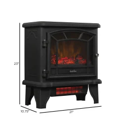 duraflame® Electric Fireplace Stove Heater with Temperature Dial