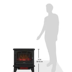 duraflame® Electric Fireplace Stove Heater with Temperature Dial