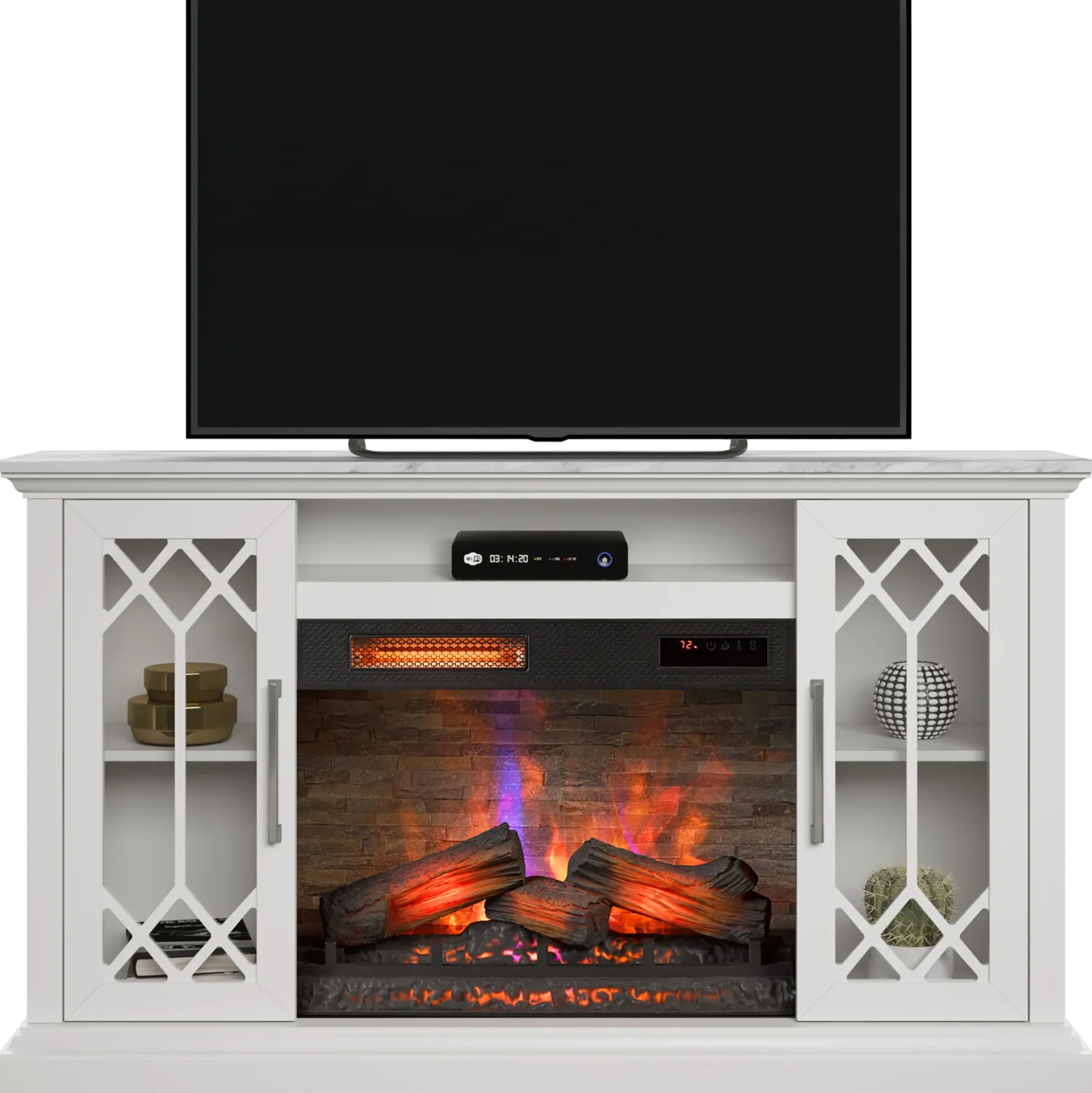 duraflame® Electric Fireplace Farmhouse 65" TV Stand