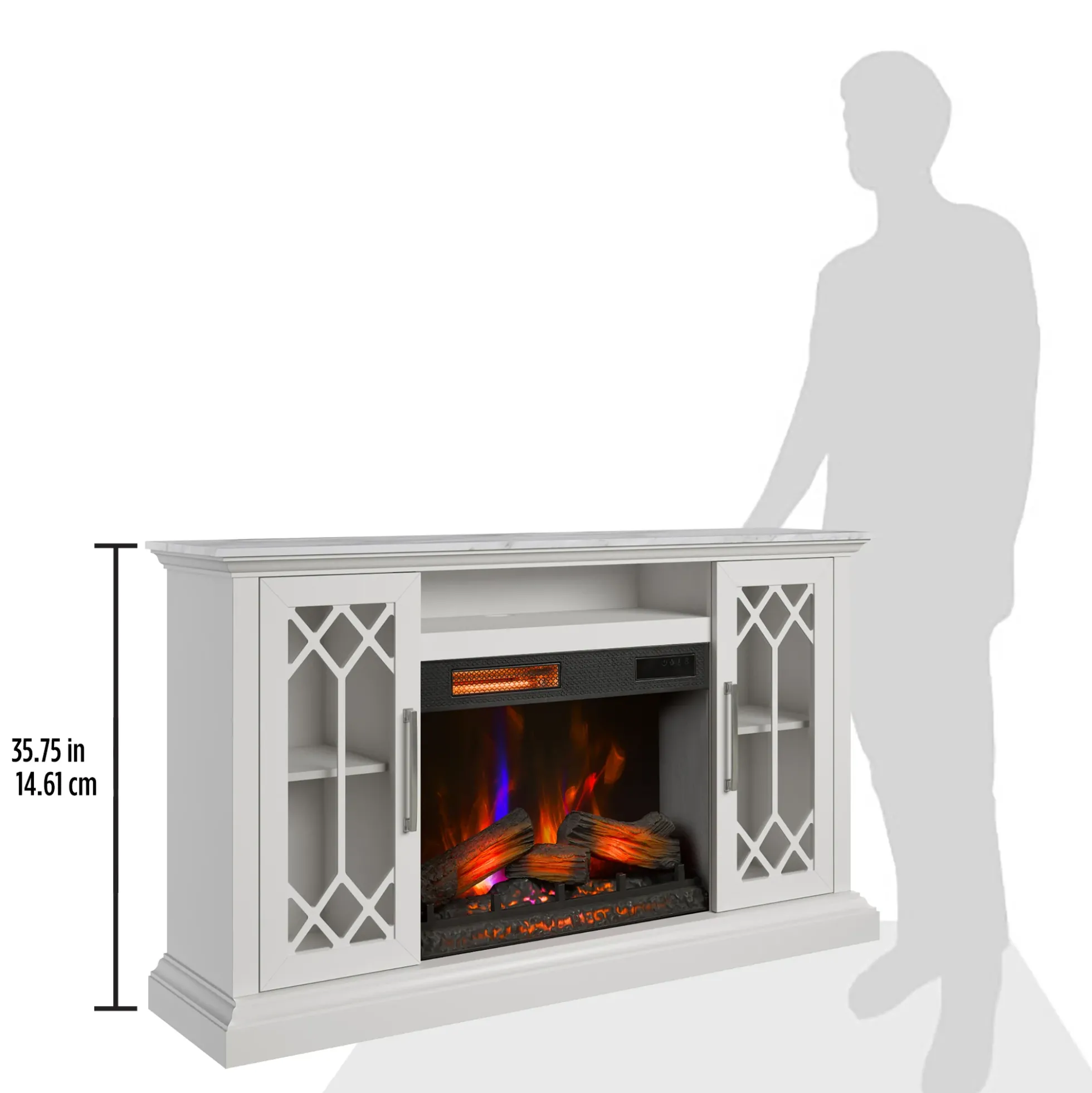 duraflame® Electric Fireplace Farmhouse 65" TV Stand