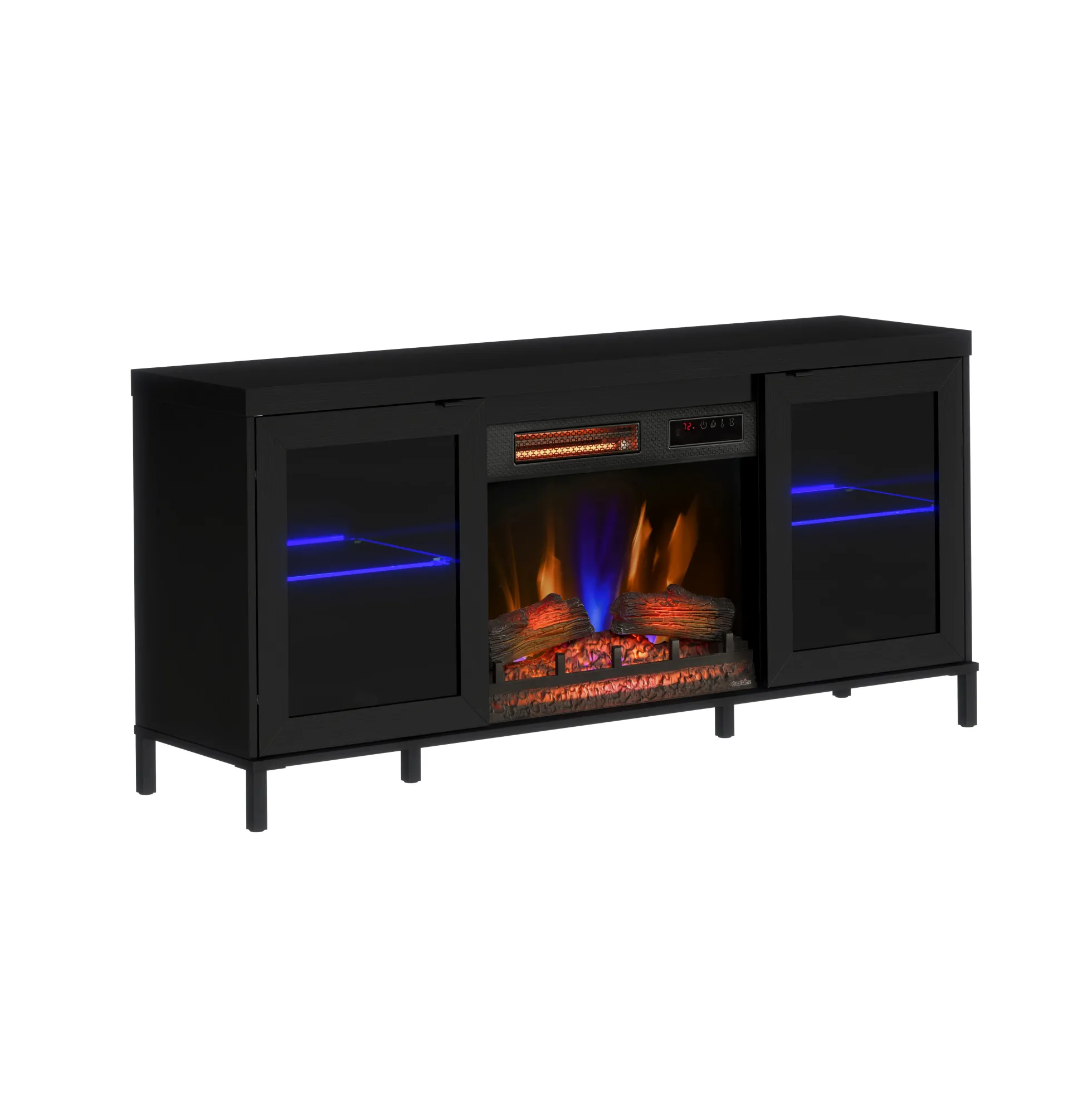 duraflame® Electric Fireplace TV Stand with Modern LED Lights and Storage