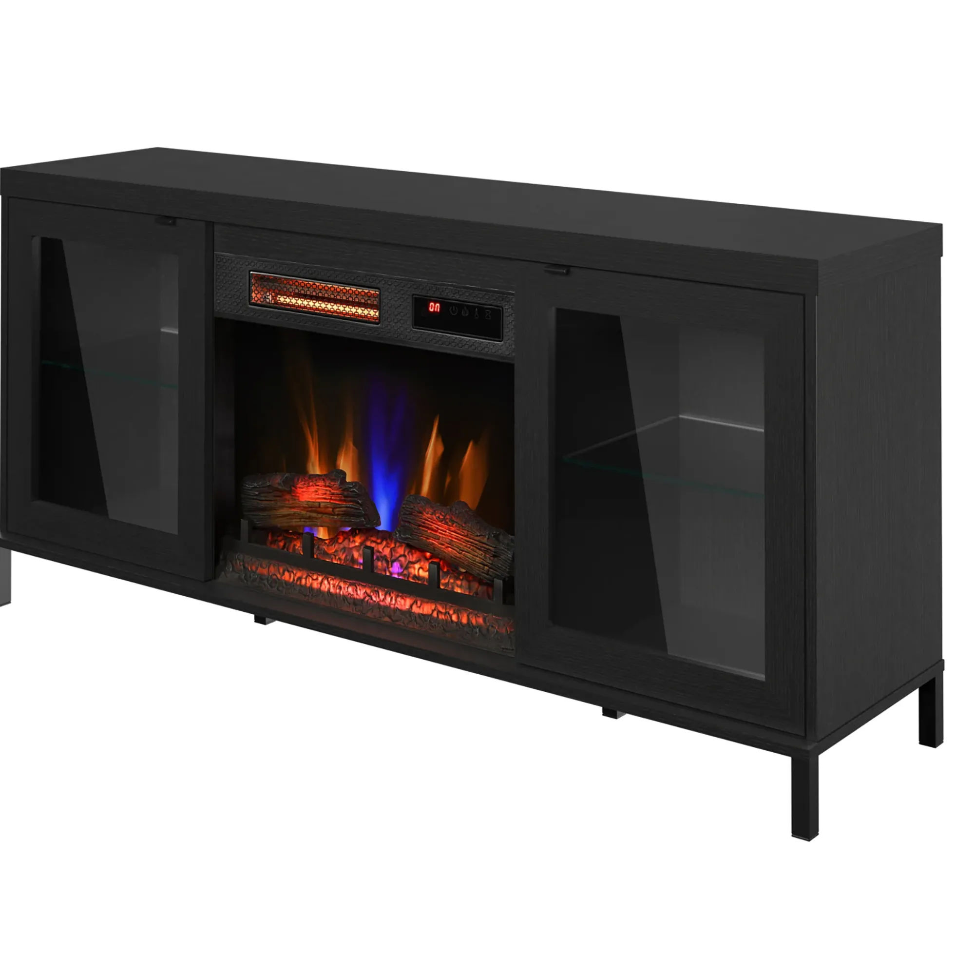 duraflame® Electric Fireplace TV Stand with Modern LED Lights and Storage