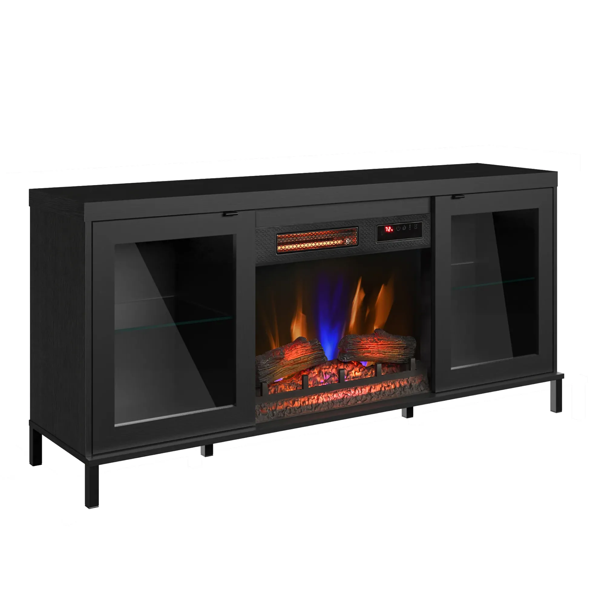duraflame® Electric Fireplace TV Stand with Modern LED Lights and Storage