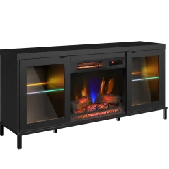 duraflame® Electric Fireplace TV Stand with Modern LED Lights and Storage