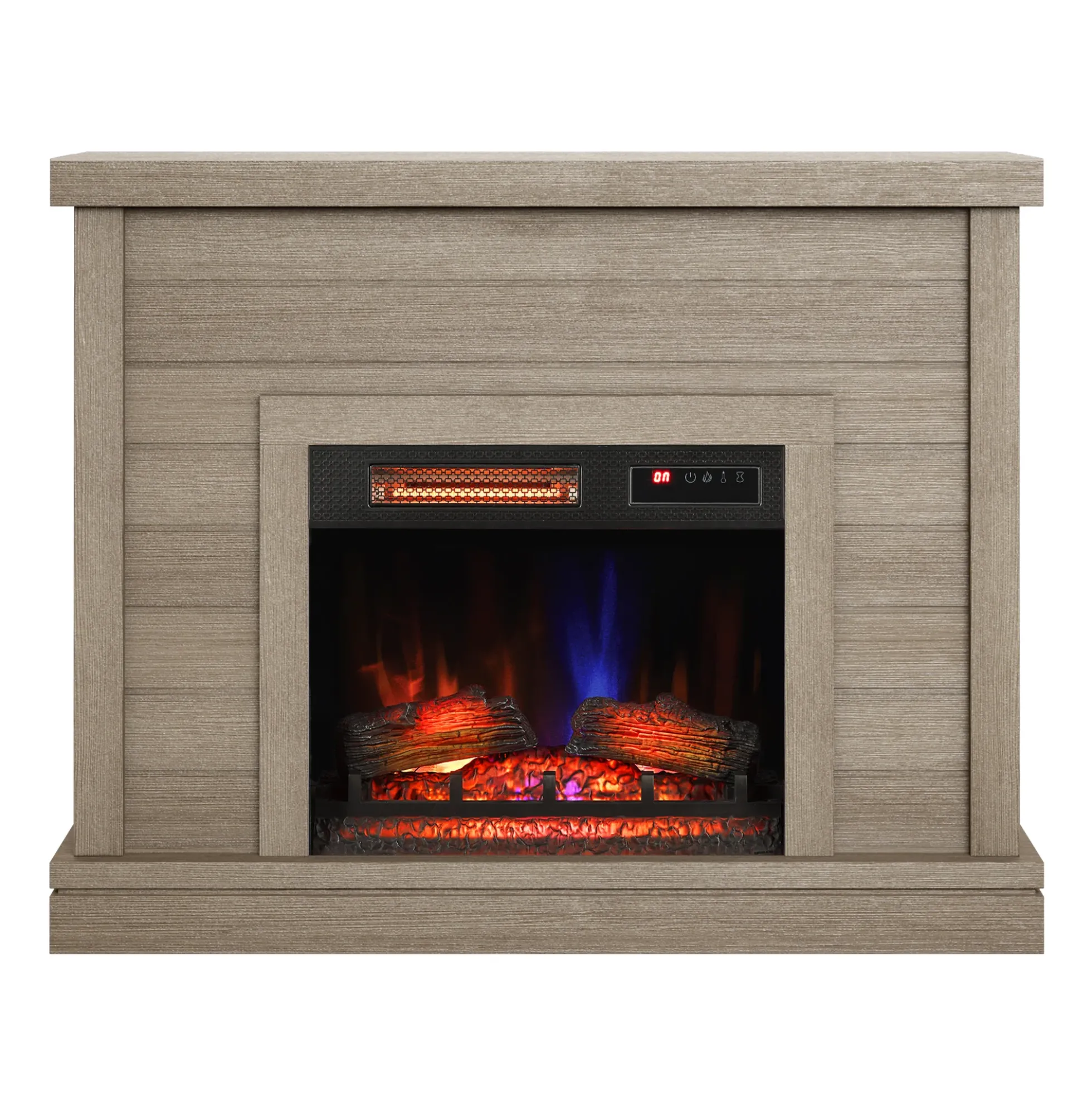 duraflame® Electric Fireplace Shiplap Wall Mantel
