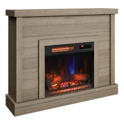 duraflame® Electric Fireplace Shiplap Wall Mantel