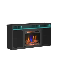 duraflame® Electric Fireplace TV Stand with Modern LED Accent Lighting & Remote