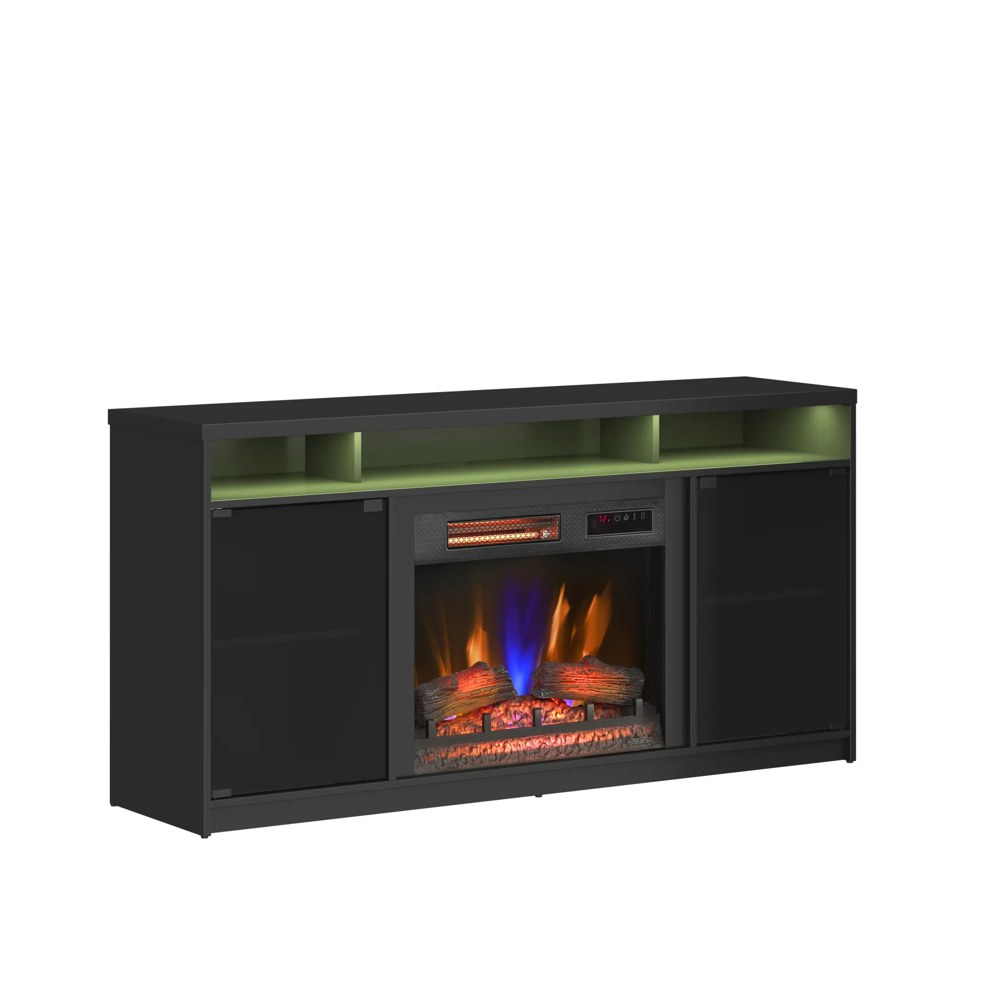 duraflame® Electric Fireplace TV Stand with Modern LED Accent Lighting & Remote