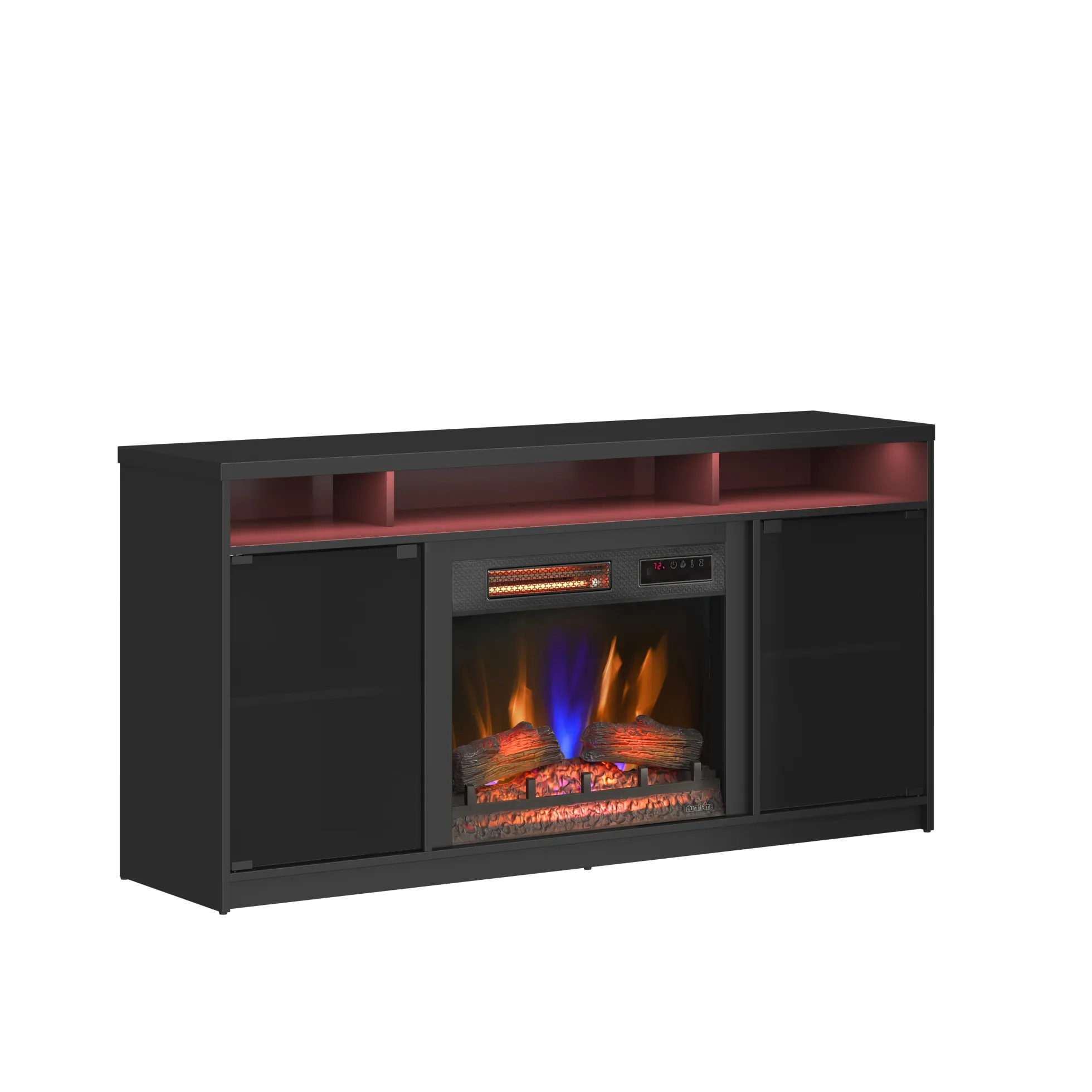 duraflame® Electric Fireplace TV Stand with Modern LED Accent Lighting & Remote
