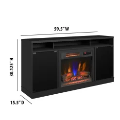 duraflame® Electric Fireplace TV Stand with Modern LED Accent Lighting & Remote