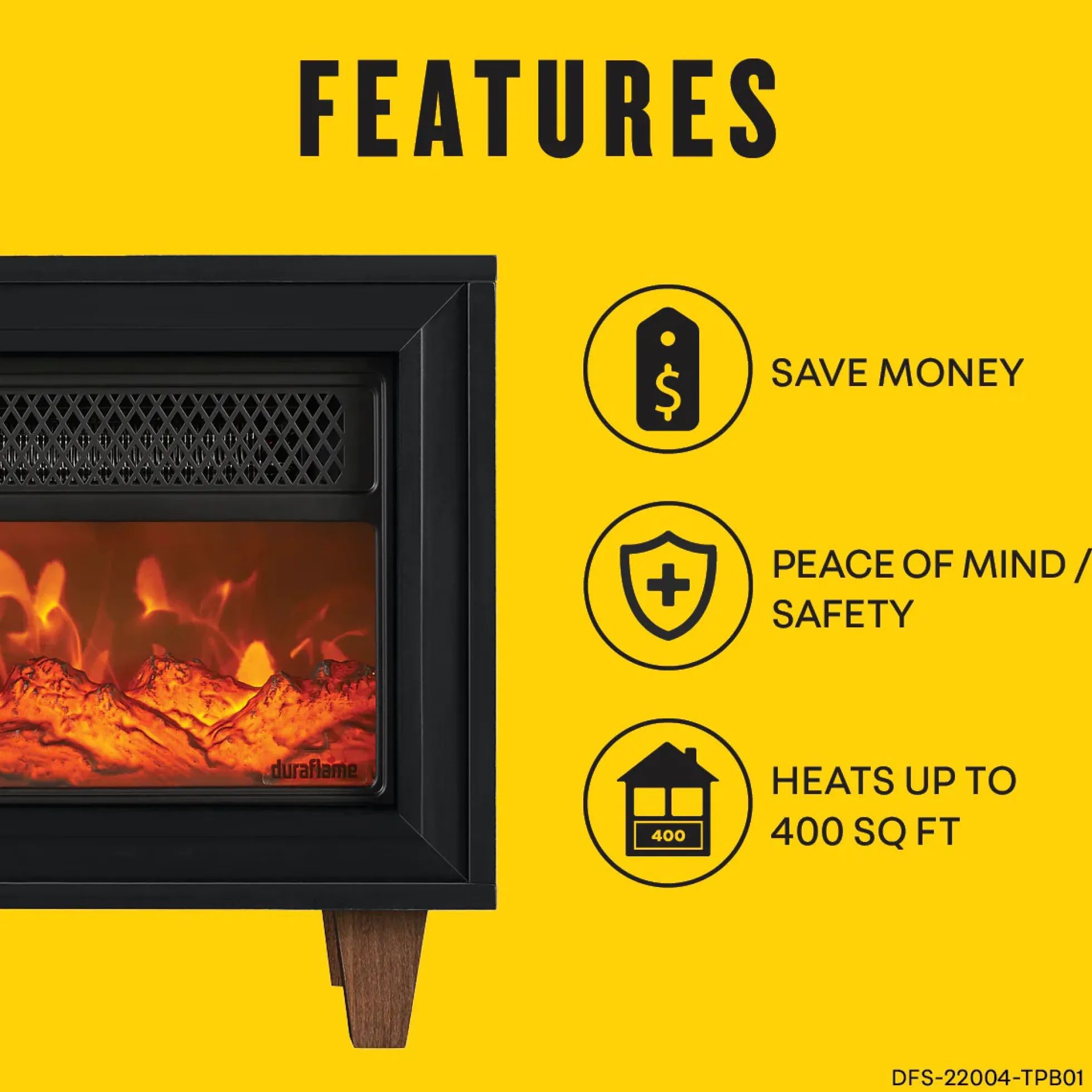duraflame® Electric Fireplace Portable Space Heater