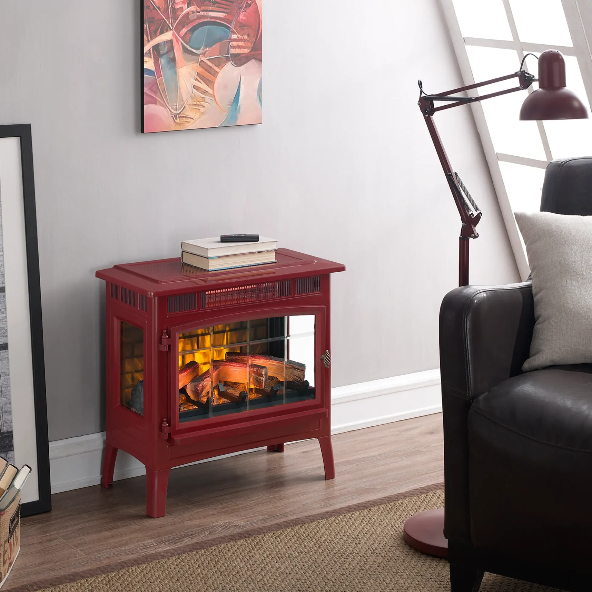 duraflame® Electric Infrared Fireplace Stove Heater with 3D Flame Effect