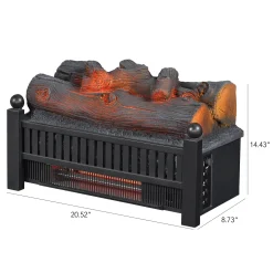 duraflame® Electric Infrared Log Set with Crackling Sound Effect & Remote Control