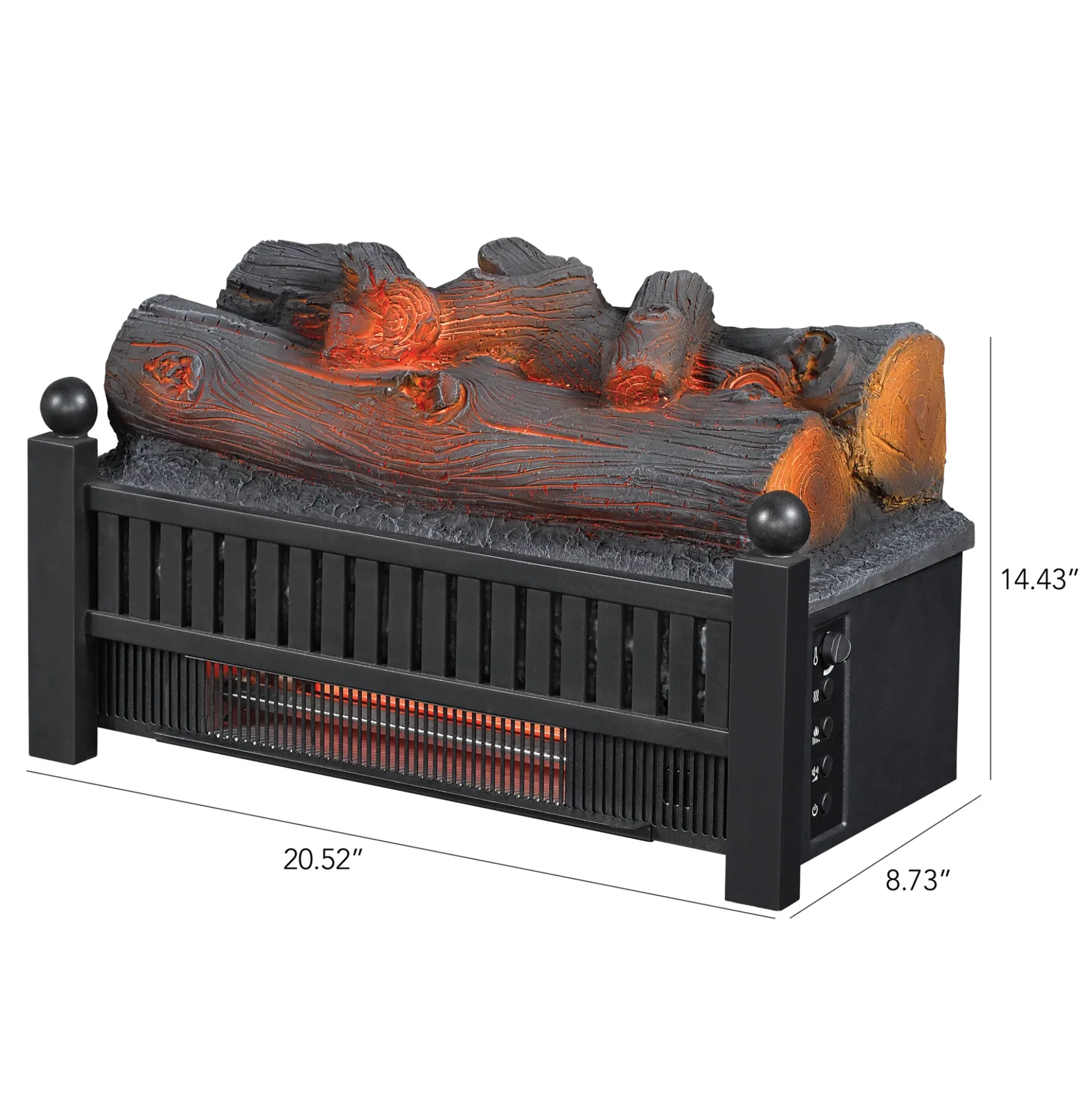 duraflame® Electric Infrared Log Set with Crackling Sound Effect & Remote Control