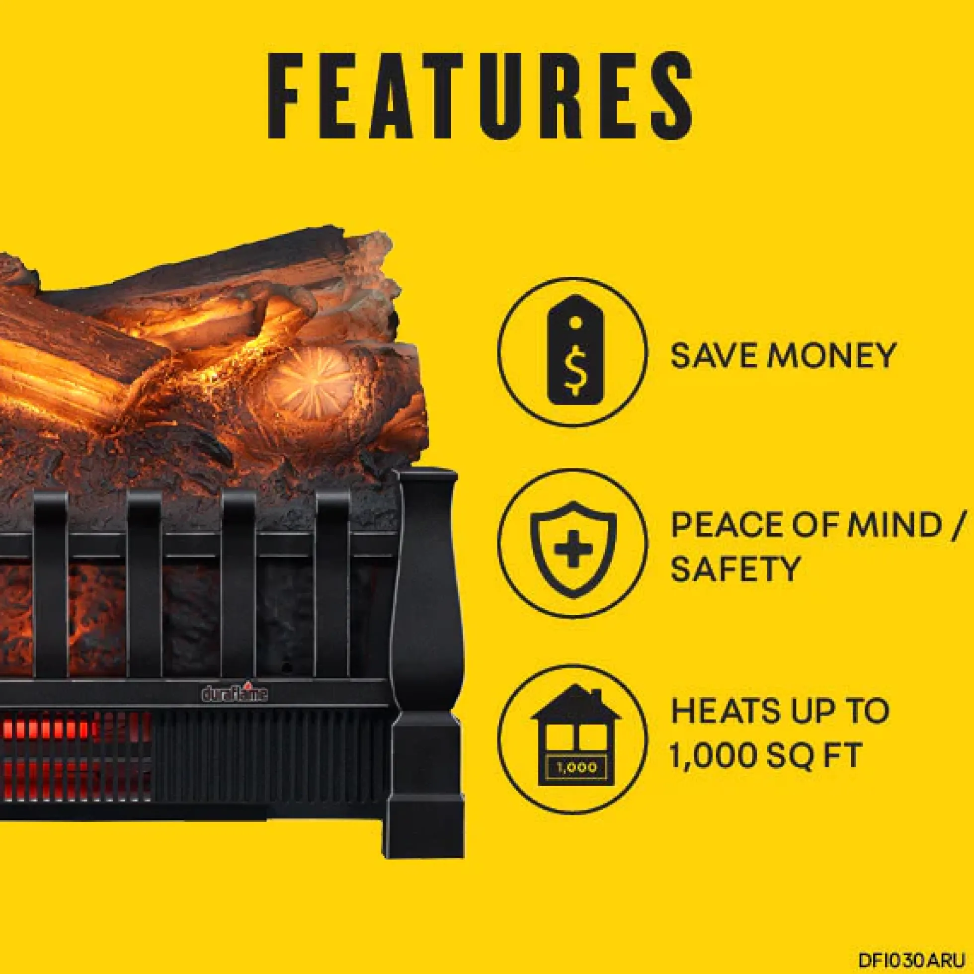 duraflame® Electric Infrared Log Set with Remote Control