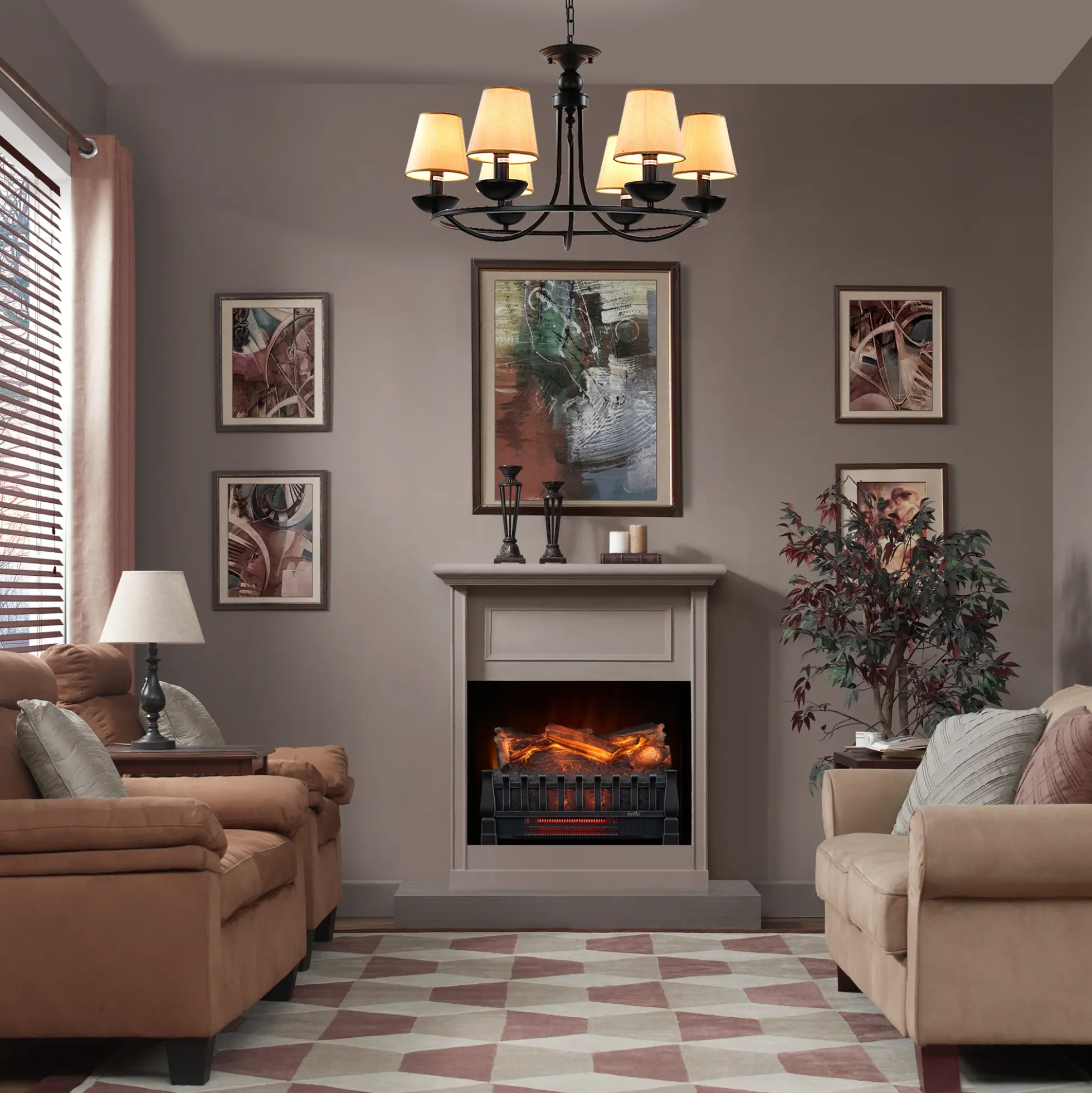 duraflame® Electric Infrared Log Set with Remote Control