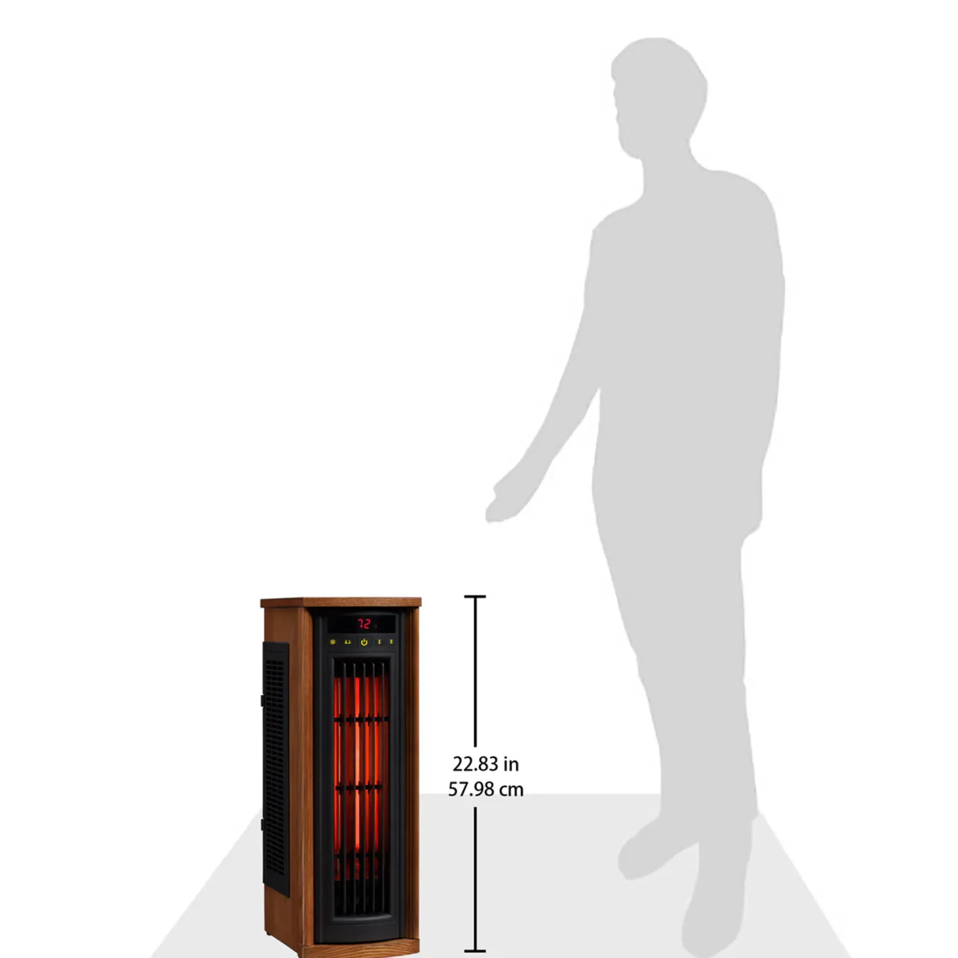 duraflame® Electric Infrared Oscillating Tower Space Heater