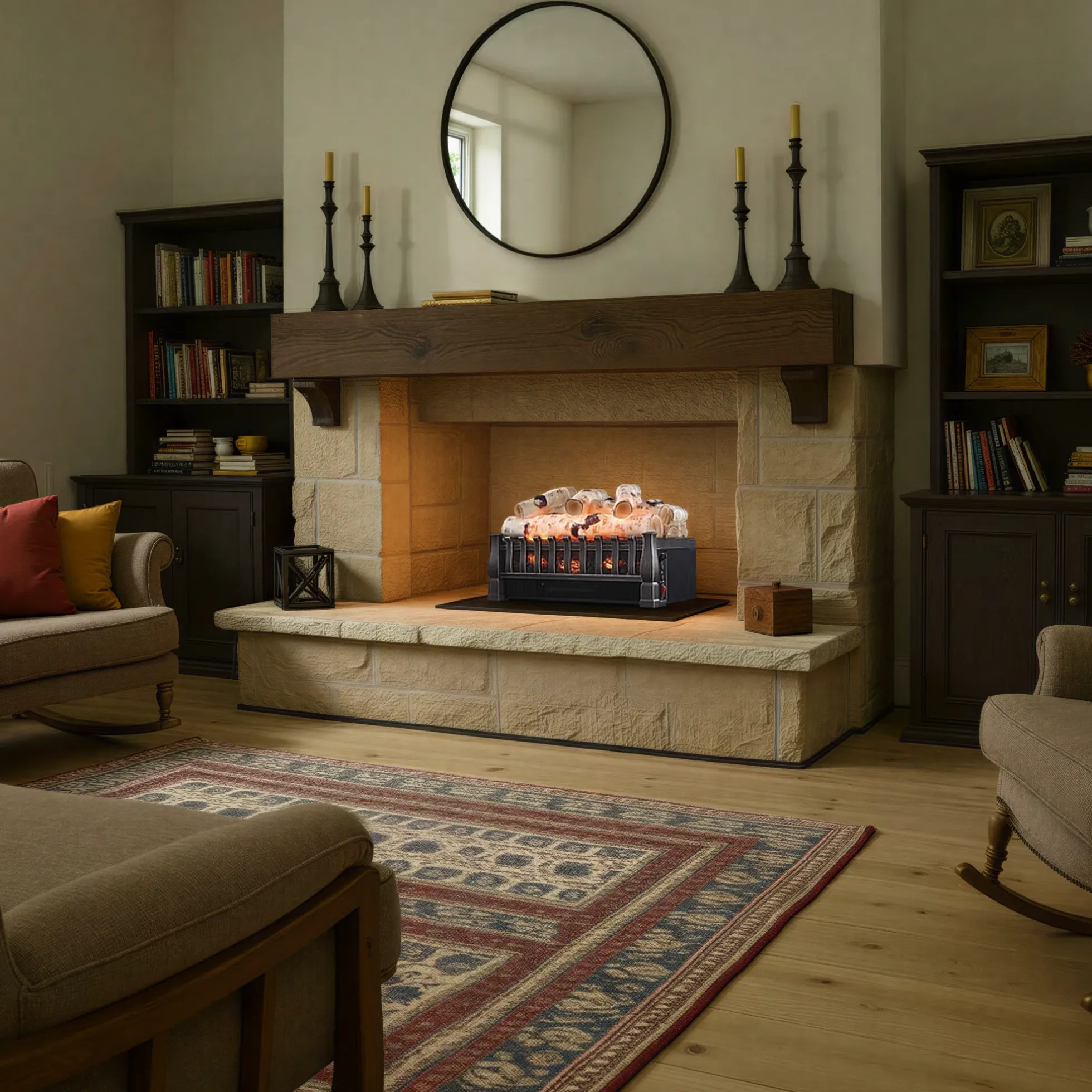 duraflame® Electric Log Set Heater with Remote Control