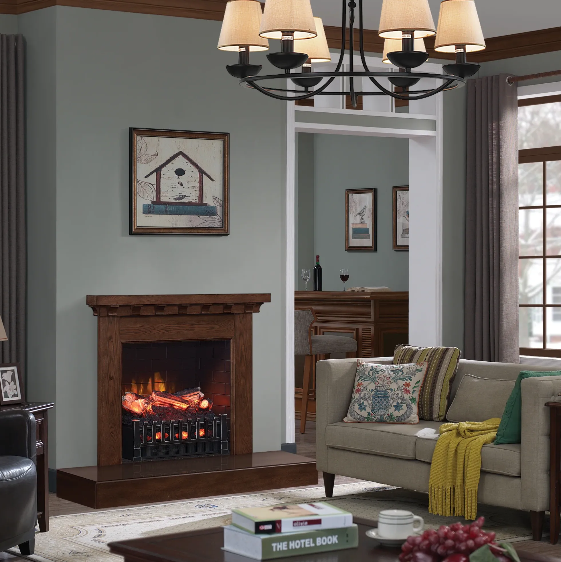 duraflame® Electric Log Set Heater with Remote Control