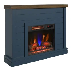 duraflame® Farmhouse Shiplap Electric Fireplace Wall Mantel