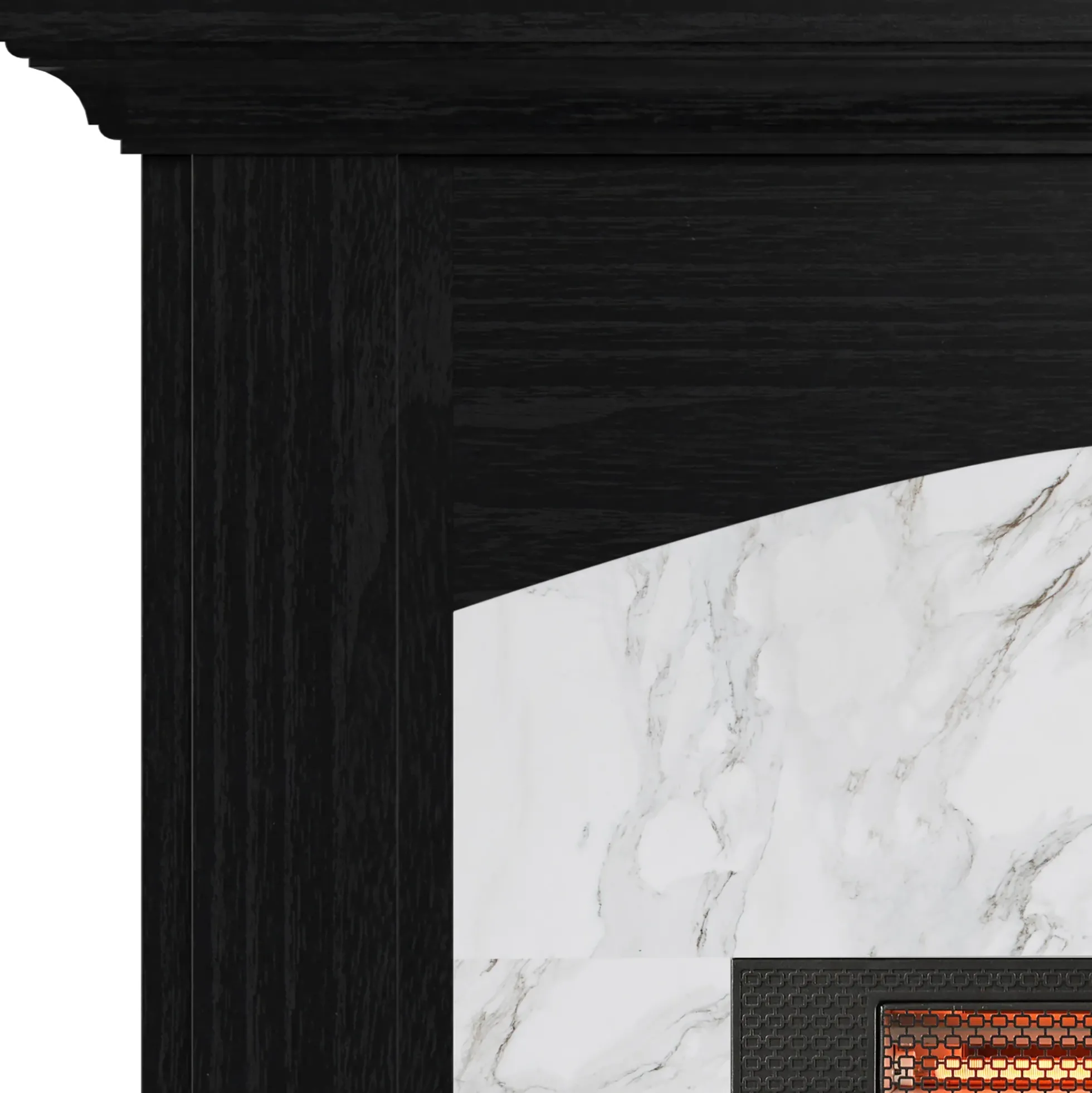duraflame® Faux Marble Electric Fireplace Wall Mantel