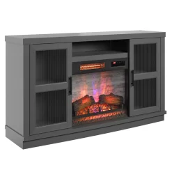 duraflame® Reeded Glass Door Electric Fireplace TV Stand Media Console