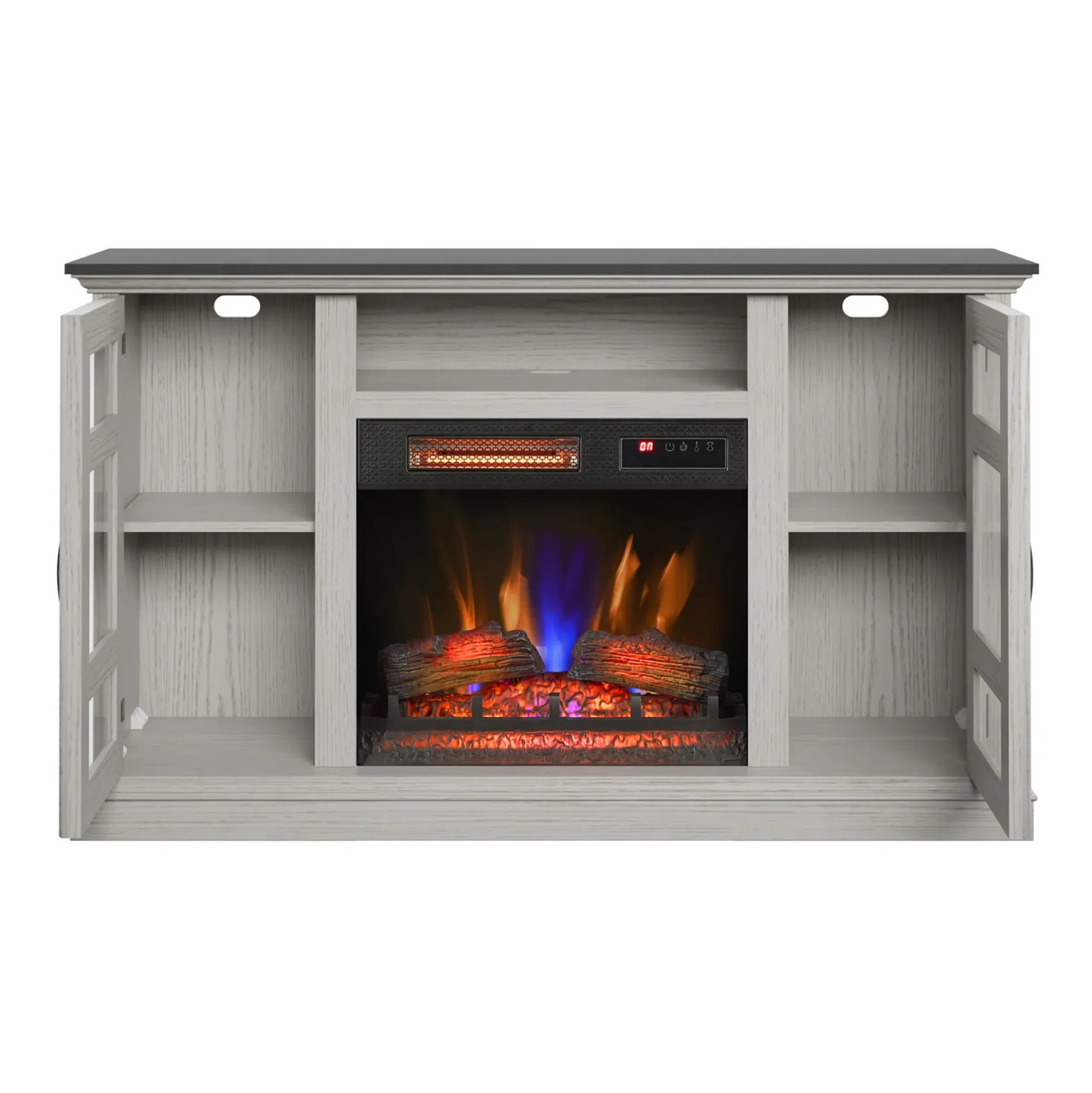 duraflame® Two Tone Wood Oak Electric Fireplace TV Stand with 3D Flames