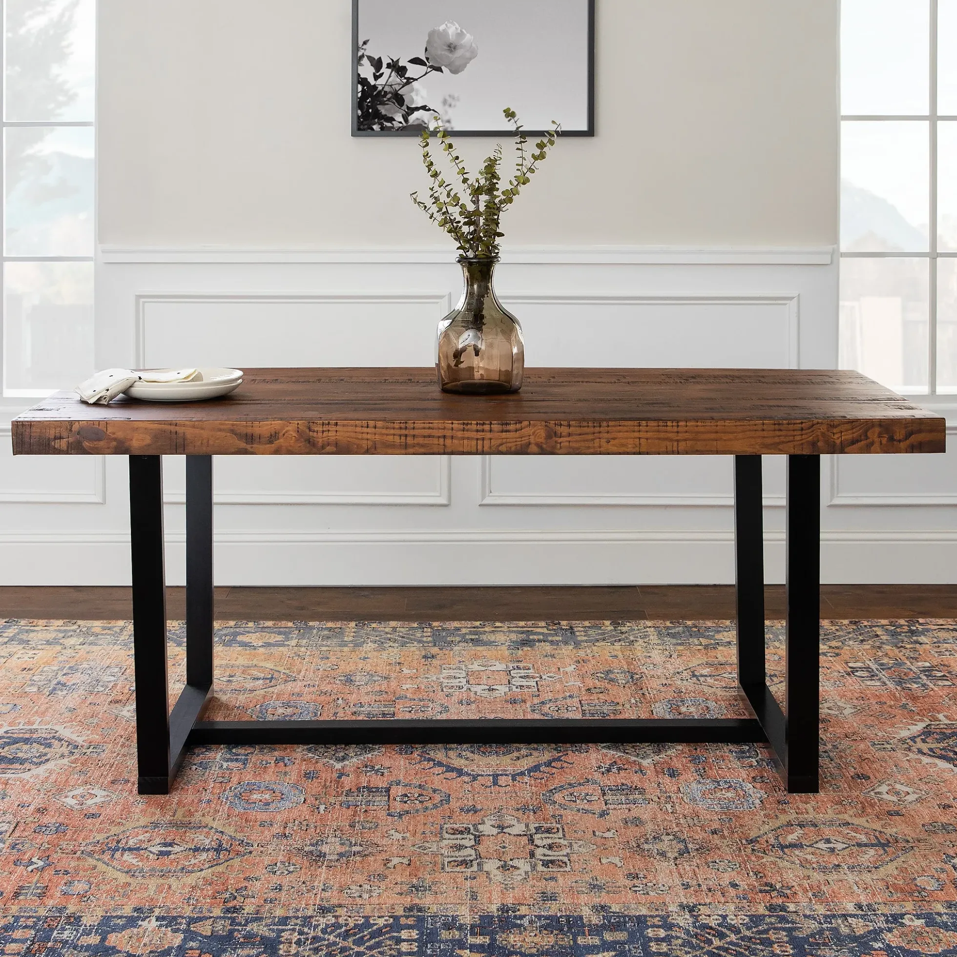 Durango Distressed Wood Dining Table