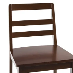 Erekson Solid Wood Ladder Back Bar Stool, Set of 2