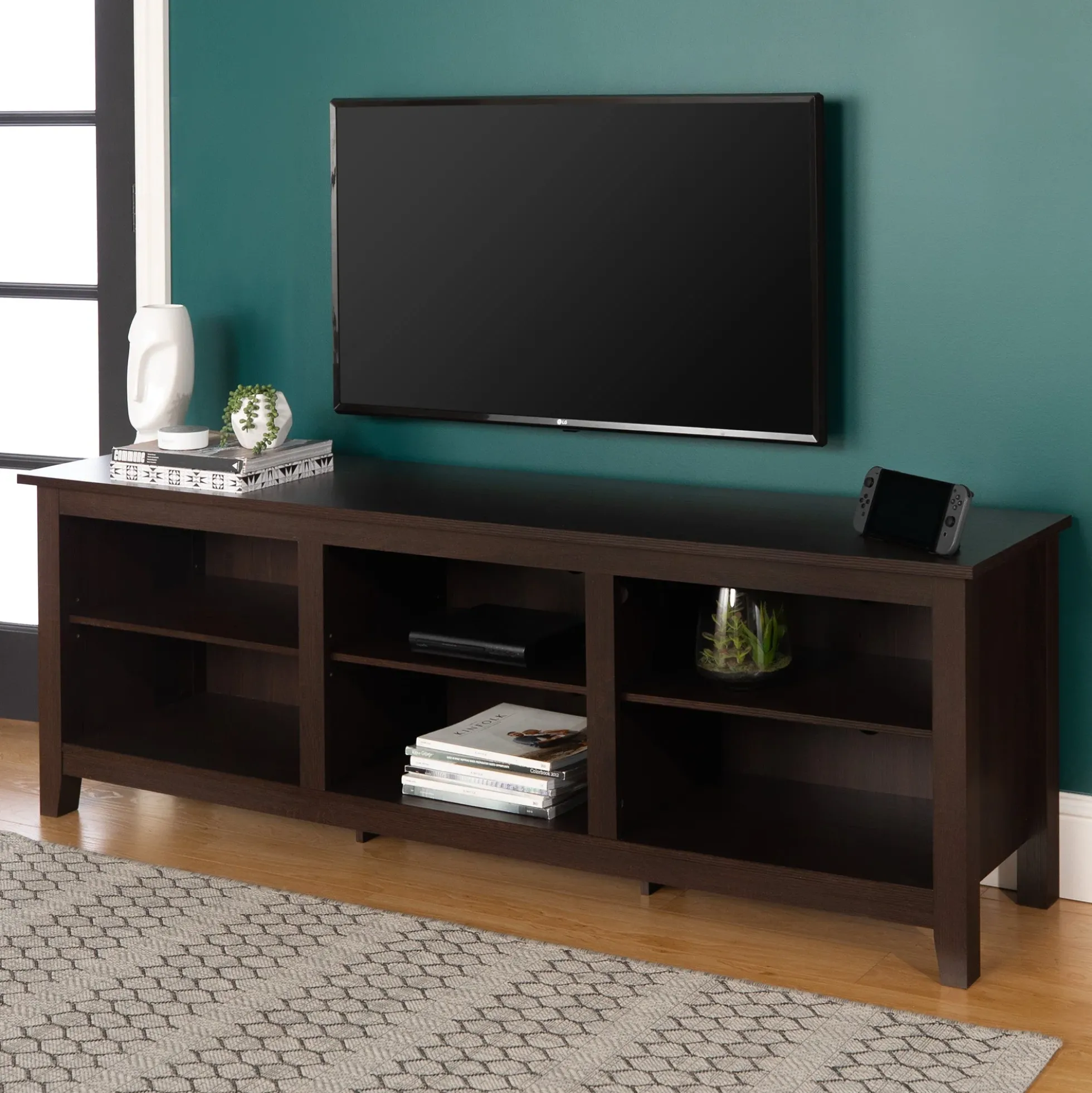 Essential 70" Rustic Wood TV Stand