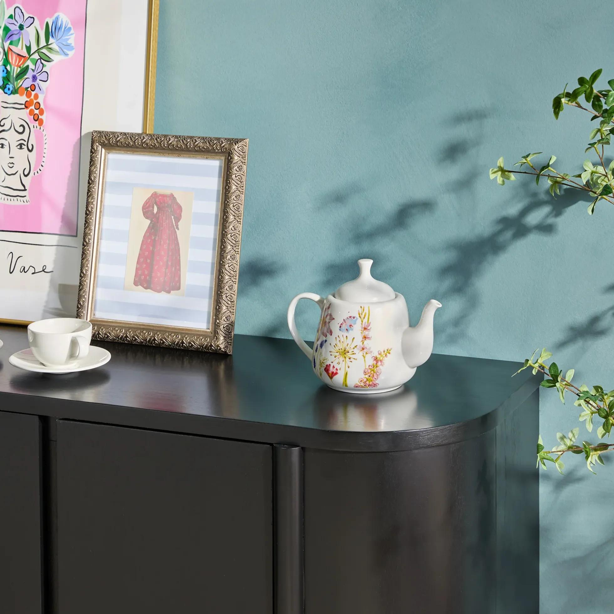 Ezra 70" Modern Curved Sideboard Cabinet