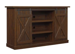 Farmhouse Sliding Barn Doors Cottonwood 54' TV Stand Media Console