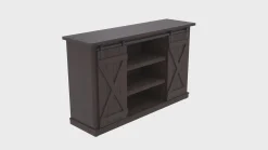 Farmhouse Sliding Barn Doors Cottonwood 54' TV Stand Media Console