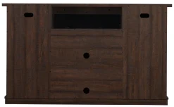 Farmhouse Sliding Barn Doors Cottonwood 54' TV Stand Media Console