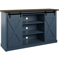 Farmhouse Sliding Barn Doors Cottonwood 54' TV Stand Media Console
