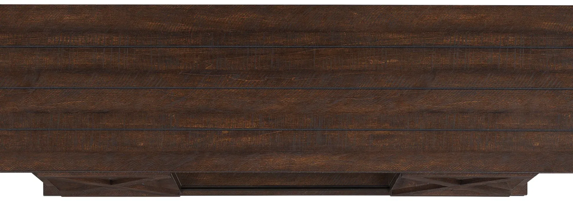 Farmhouse Sliding Barn Doors Cottonwood 54' TV Stand Media Console