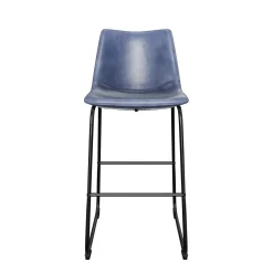 Faux Leather 2-Piece Bar Stools