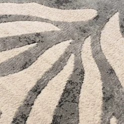 Gray Ecorse Zebra Print Area Rug
