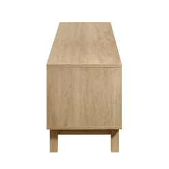 Hamkke Boho 2-Door Faux Rattan TV Stand